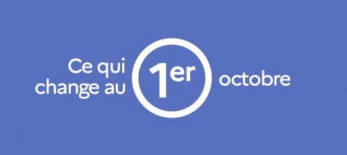 ce qui change au 1er octobre